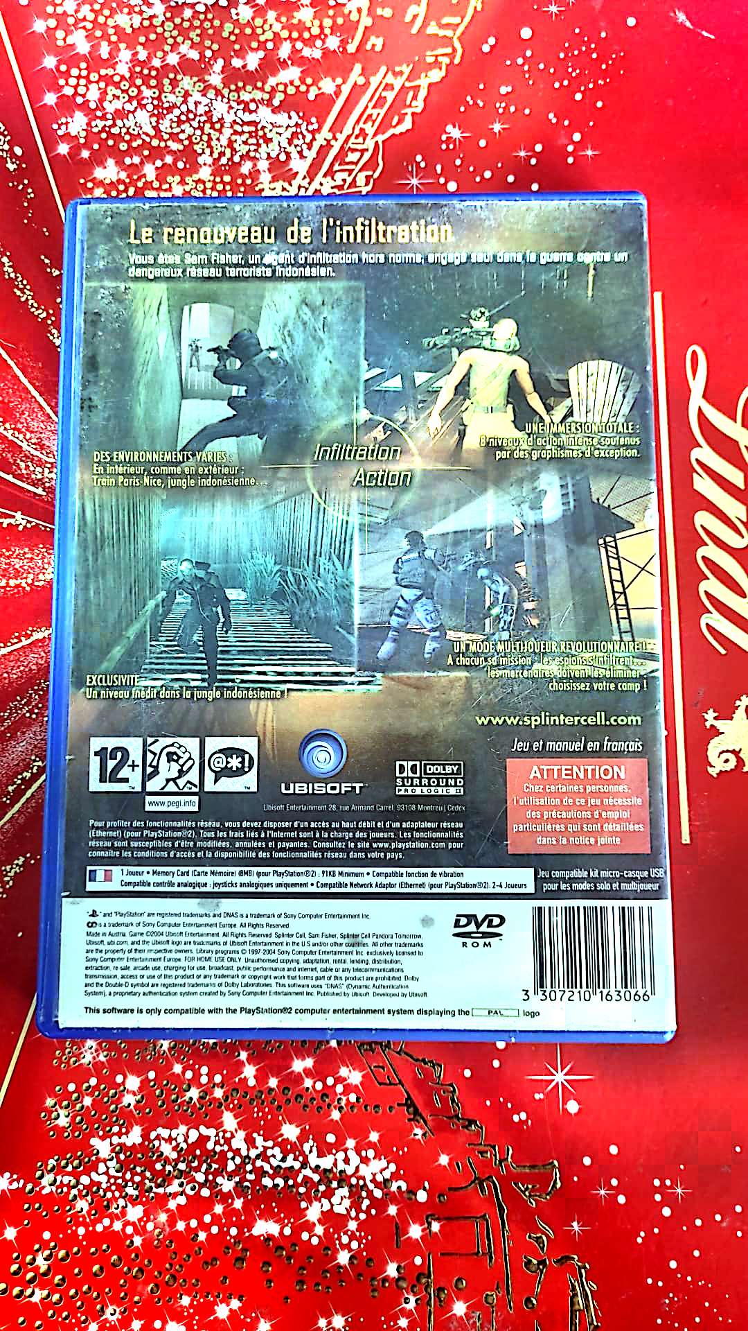 Jeu vidéo PS2 : ps2 splinter cell pandora tomorrow