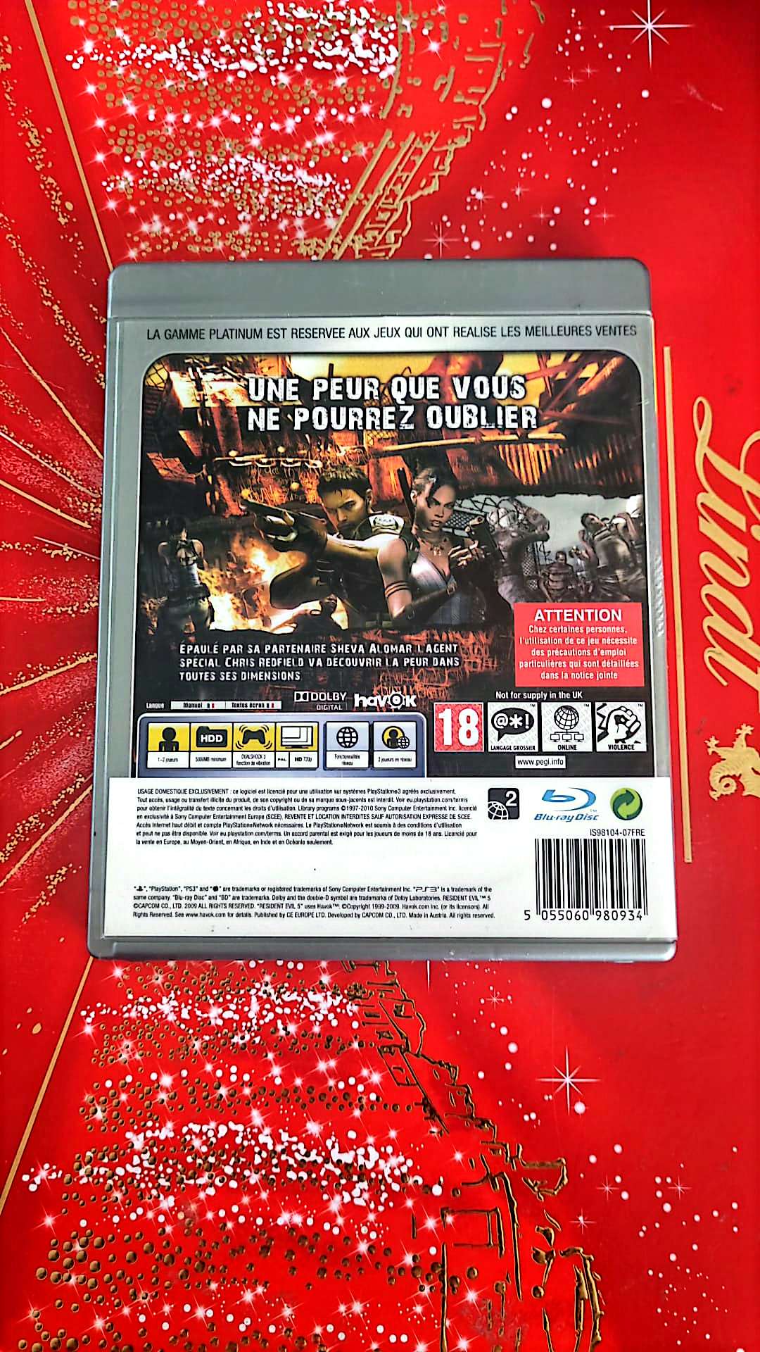 Jeu vidéo PS3 : Résident evil 5 ps3