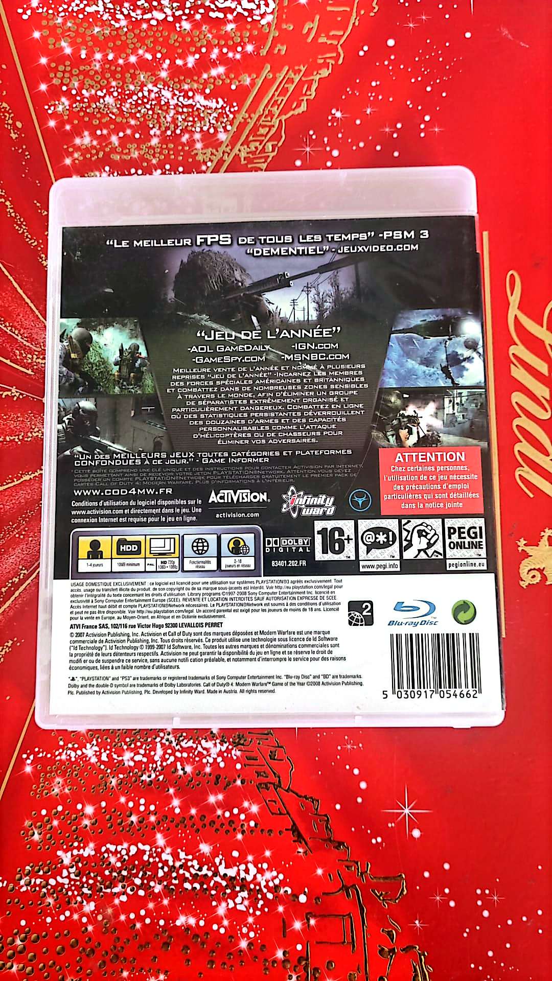 Jeu vidéo PS3 : call of duty 4 modern warfare ps3