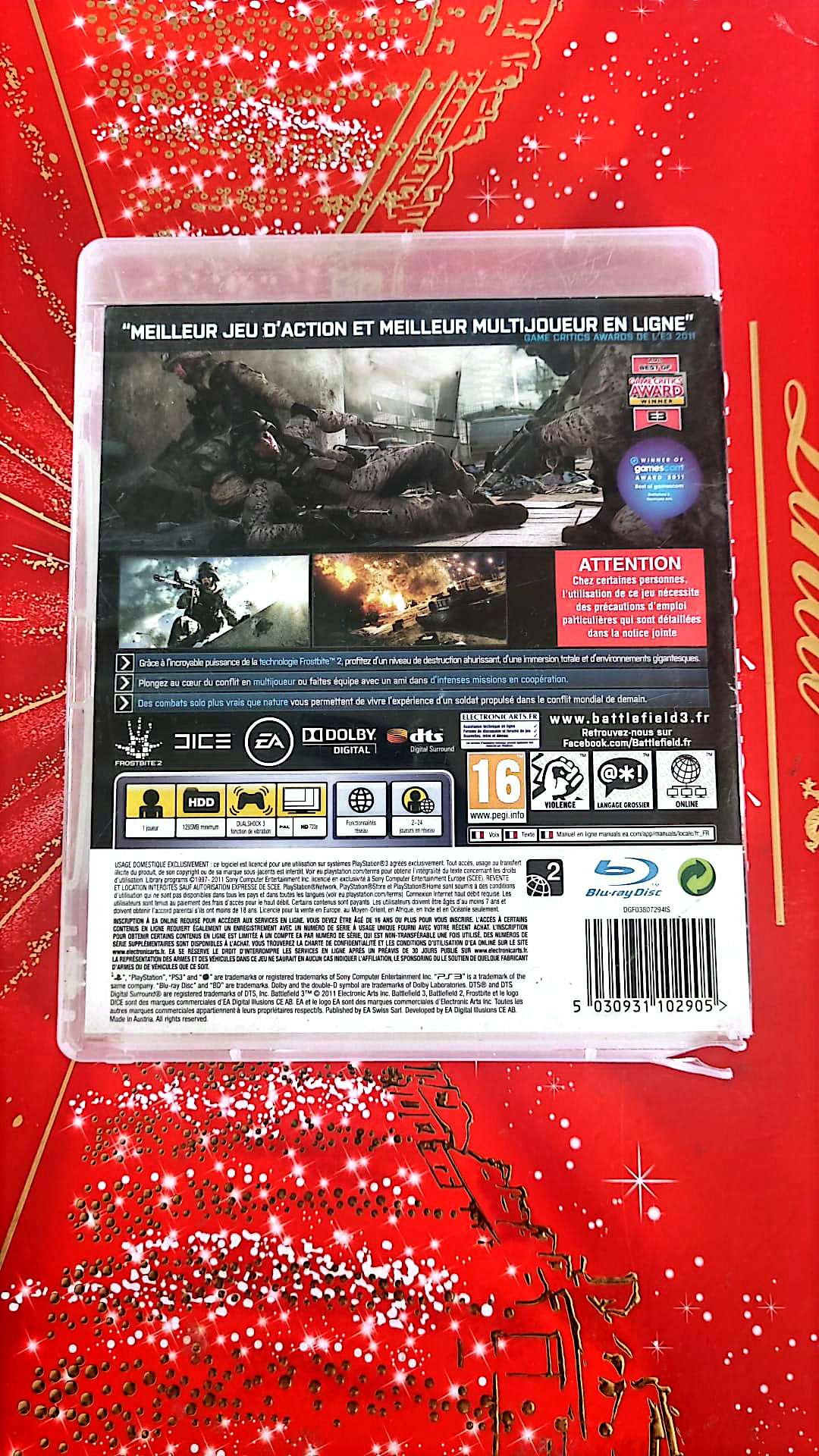 Jeu vidéo PS3 : battlefield 3 ps3