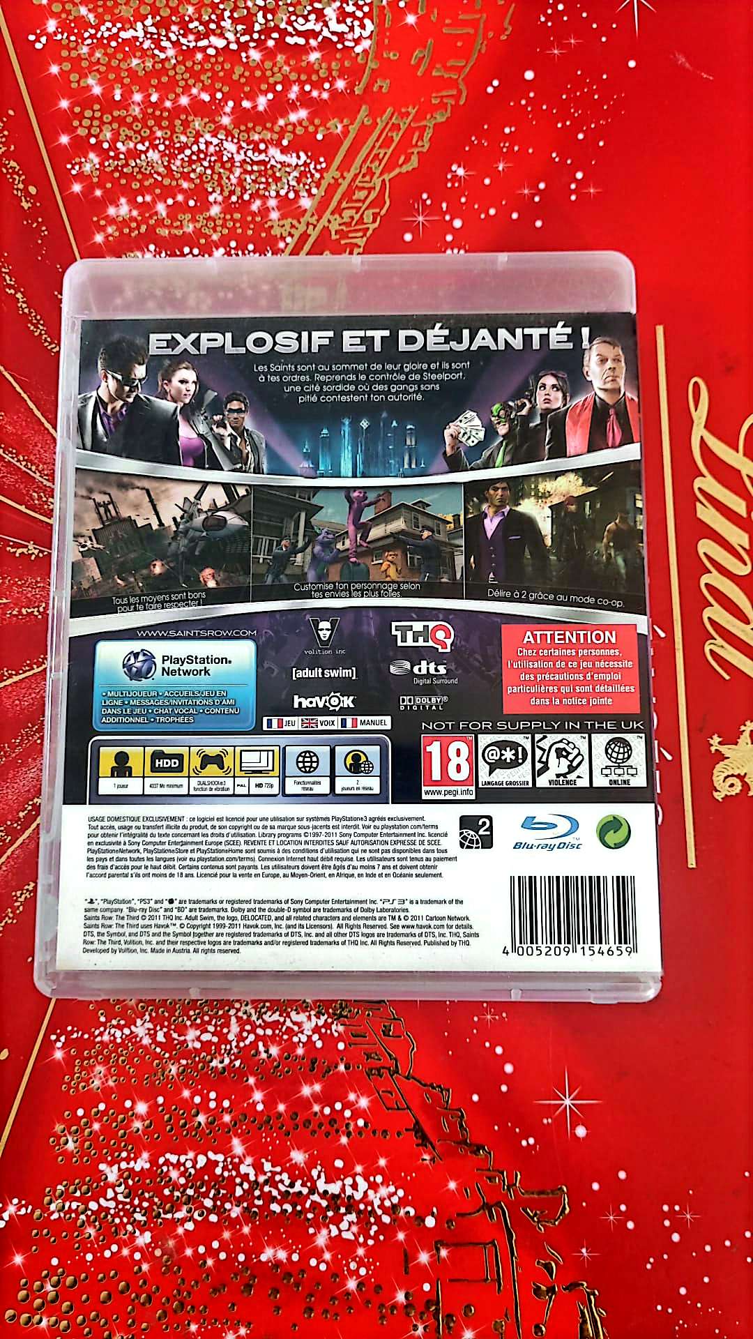 Jeu vidéo PS3 : saints row the third ps3