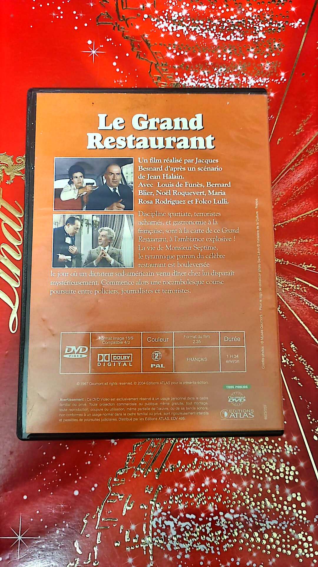 DVD : louis de funès le grand restaurant film