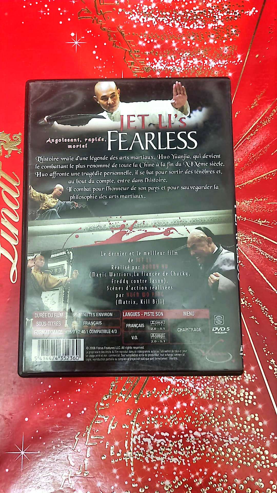DVD : jet li's fearless