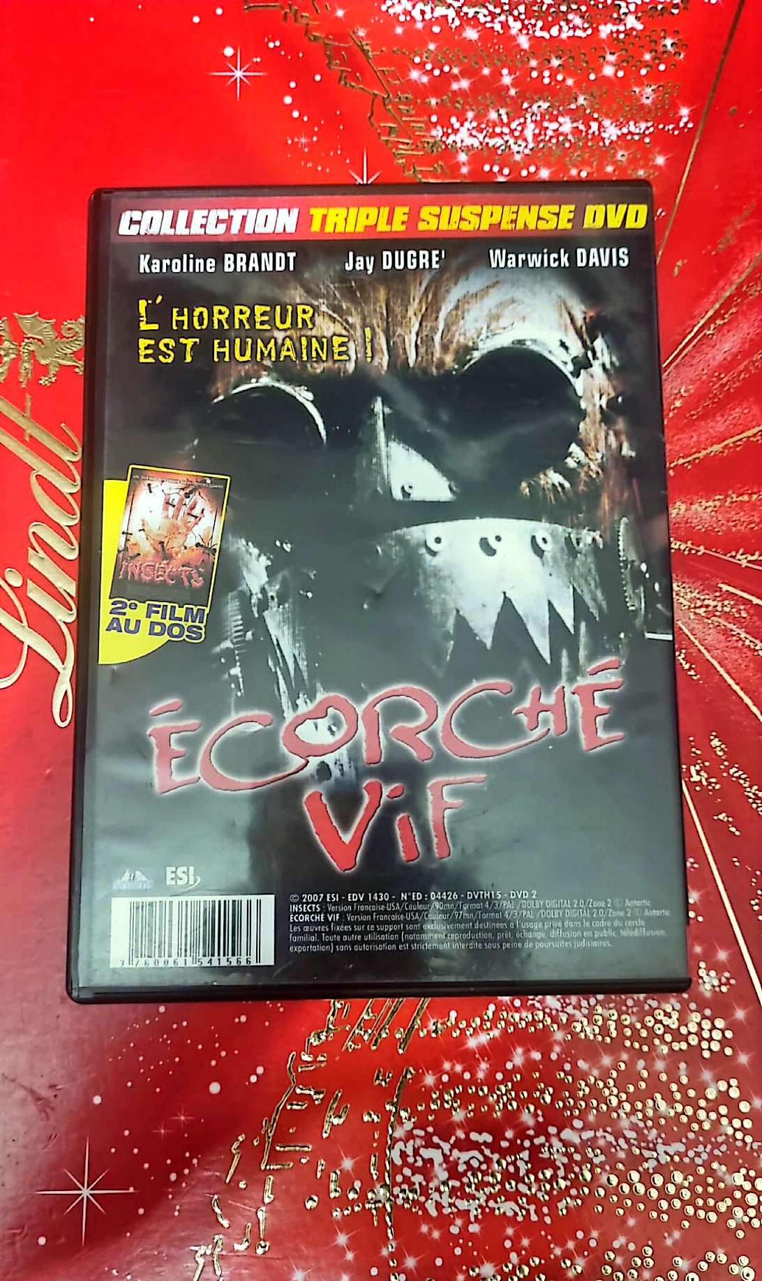 DVD : Coffret DVD 2 Films – Insects + Écorché Vif – Audio