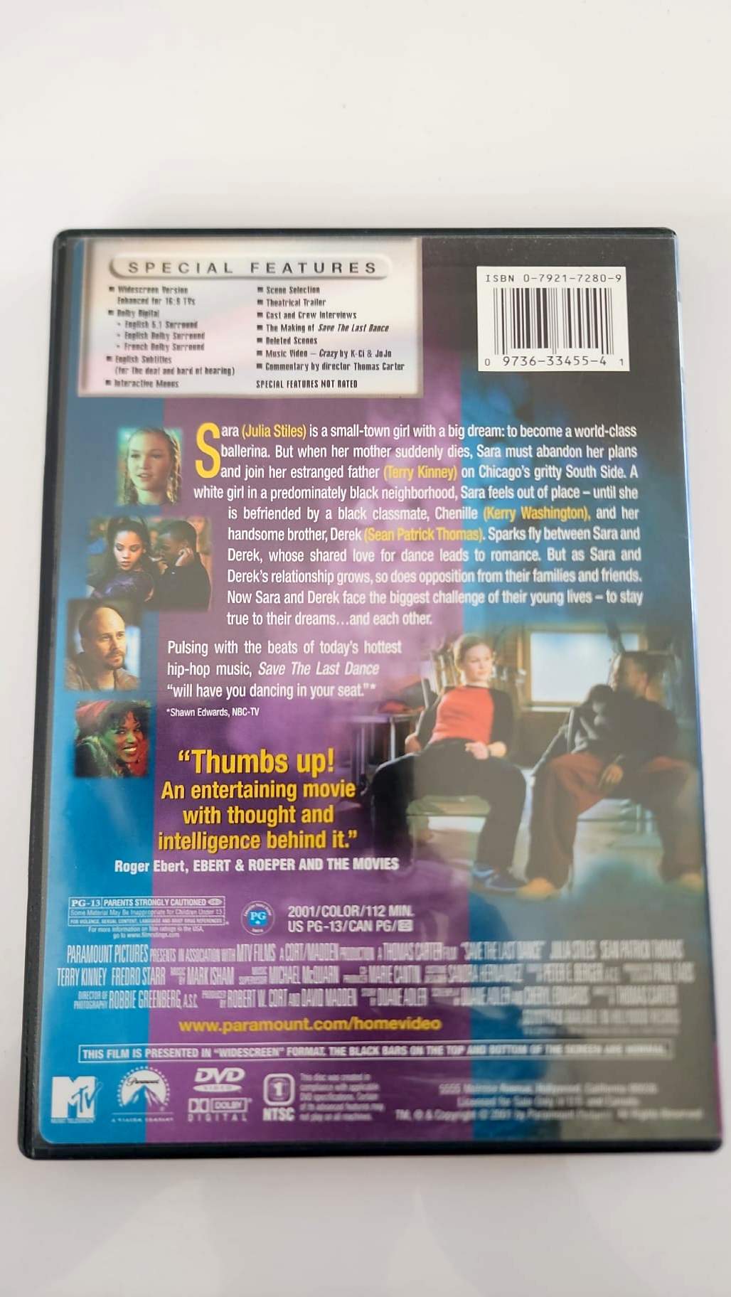 Save the Last Dance – DVD Paramount – Widescreen Collection – Zone 1