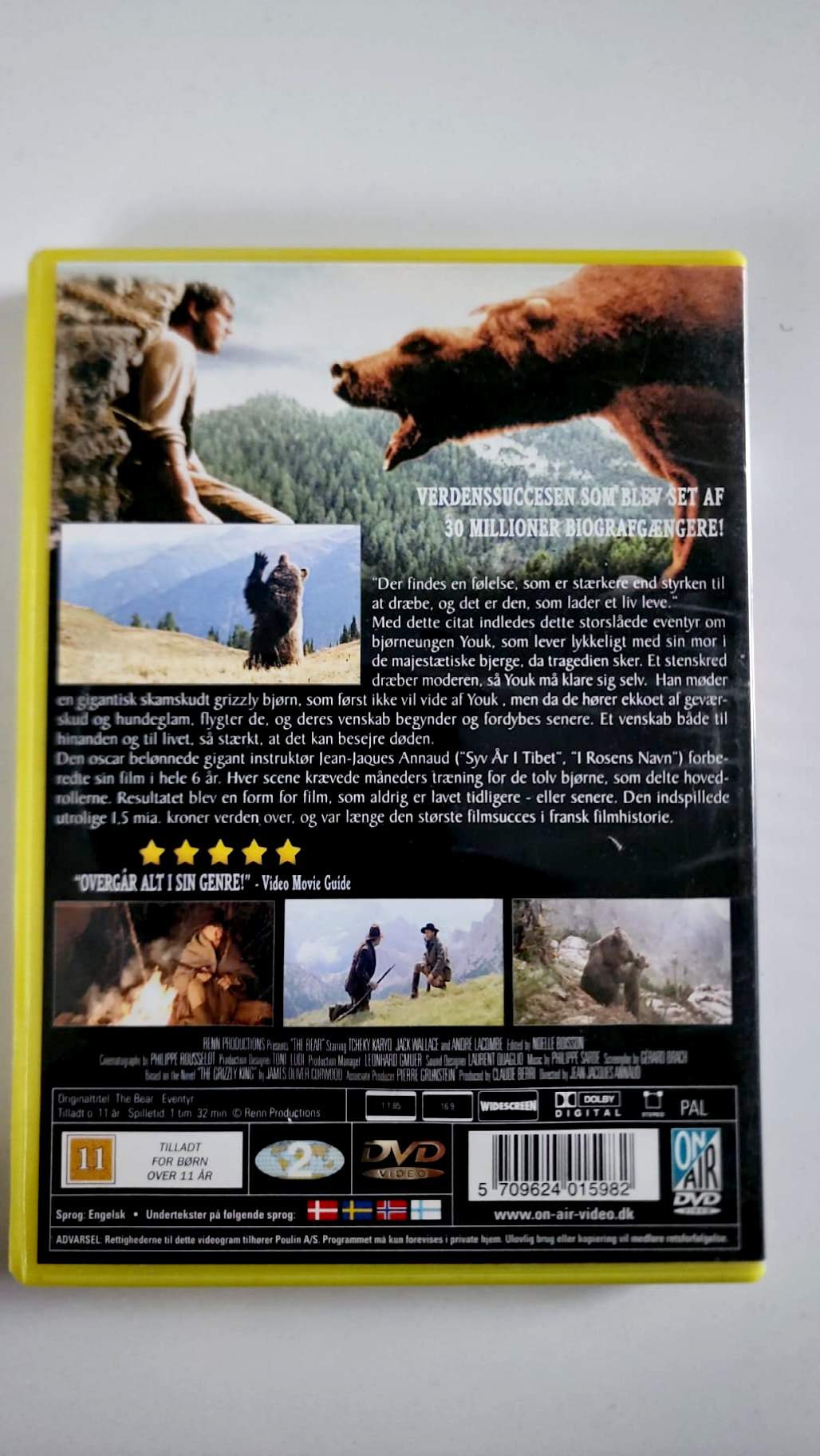 L’Ours – Bjørnen – DVD On Air Video – Édition danoise
