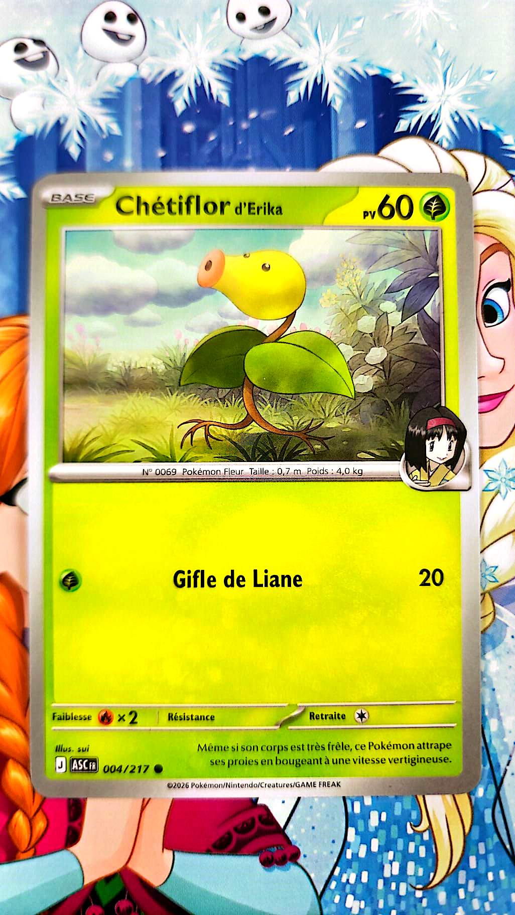 Carte Pokémon Chétiflor d’Erika 004/217 – Carte Plante TCG Française – Collection & Jeu