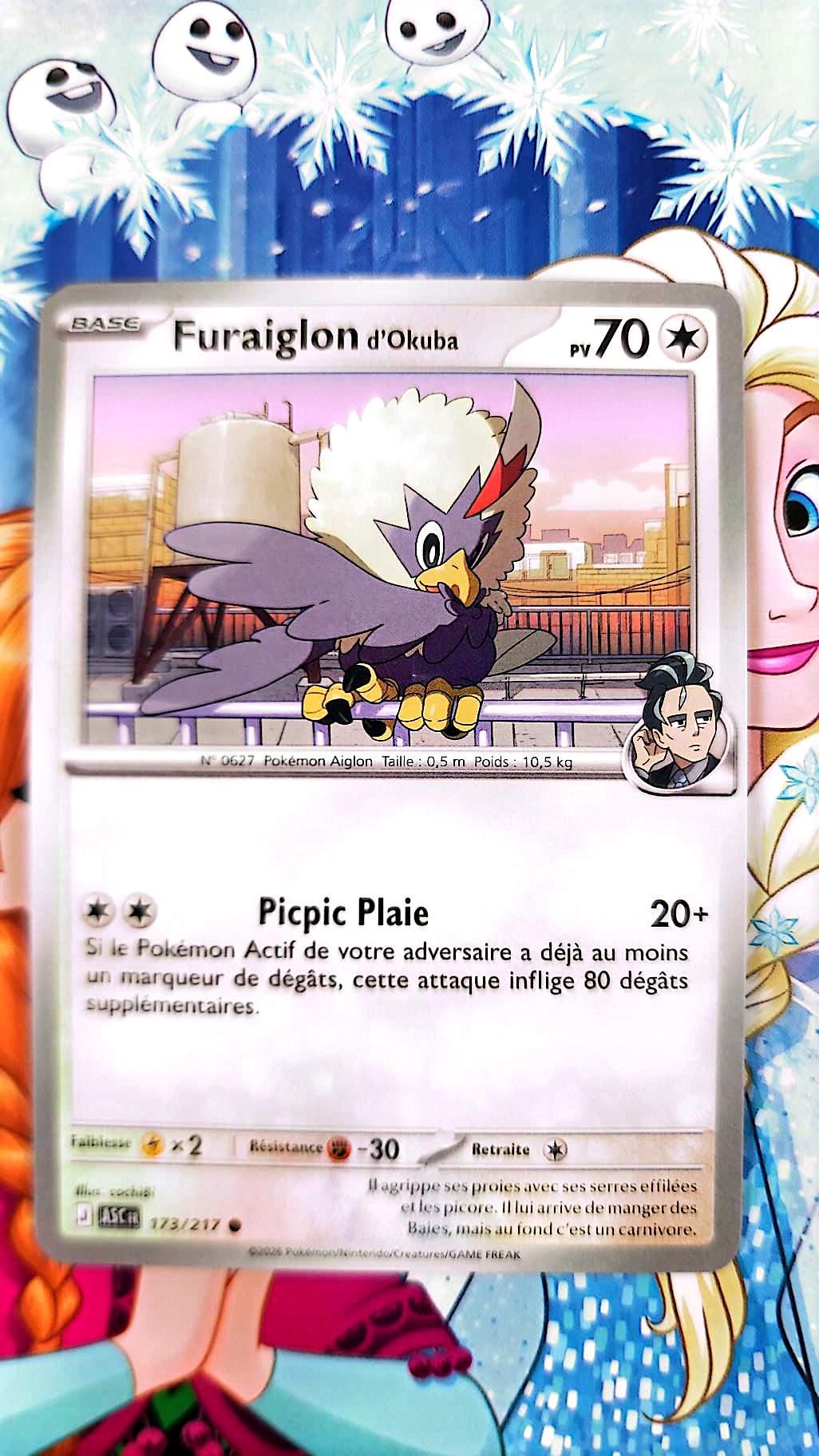 Carte Pokémon Furaiglon d’Okuba 173/217 – Carte Incolore TCG Française – Collection & Jeu