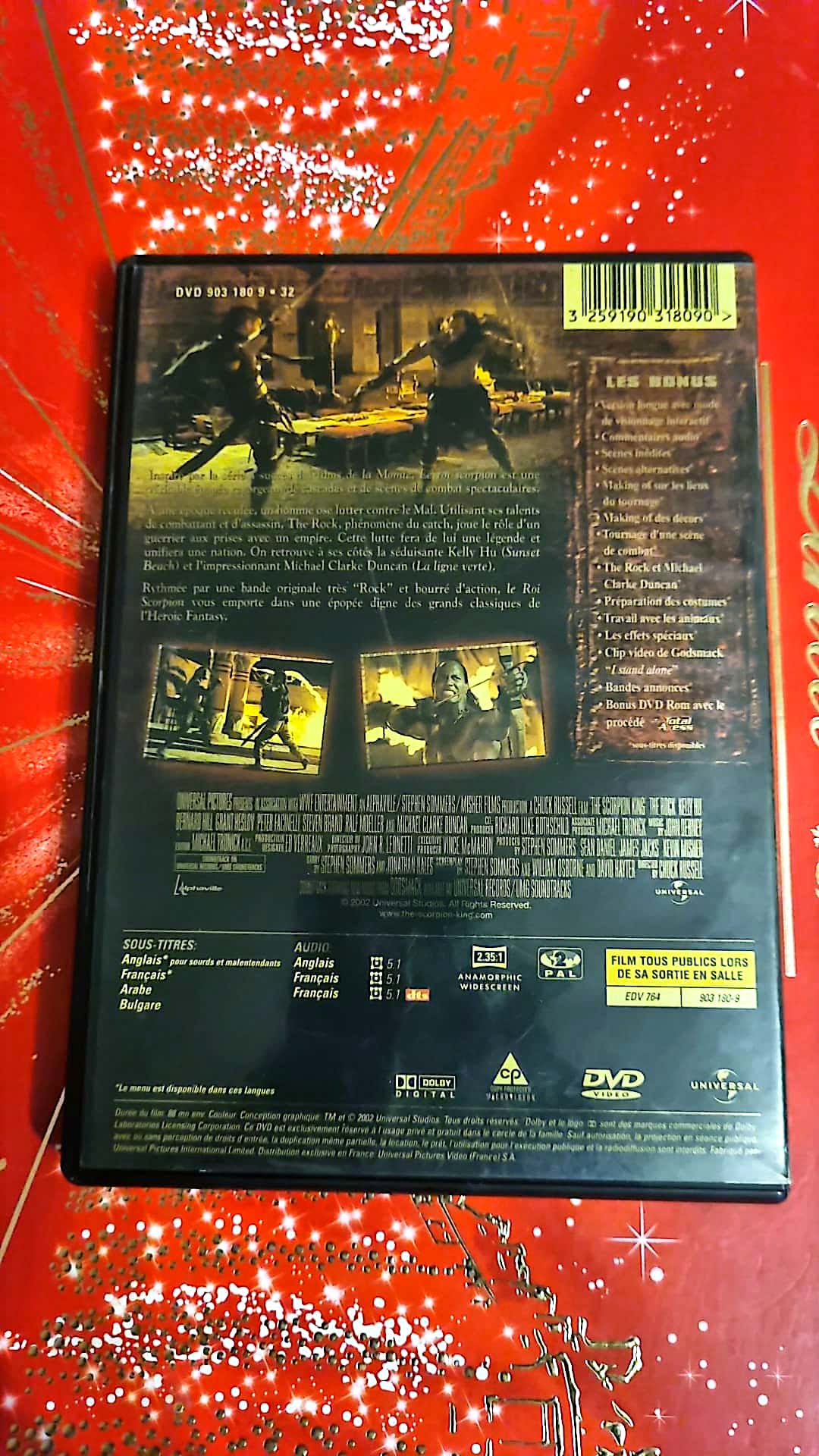 DVD the Rock le Roi scorpion