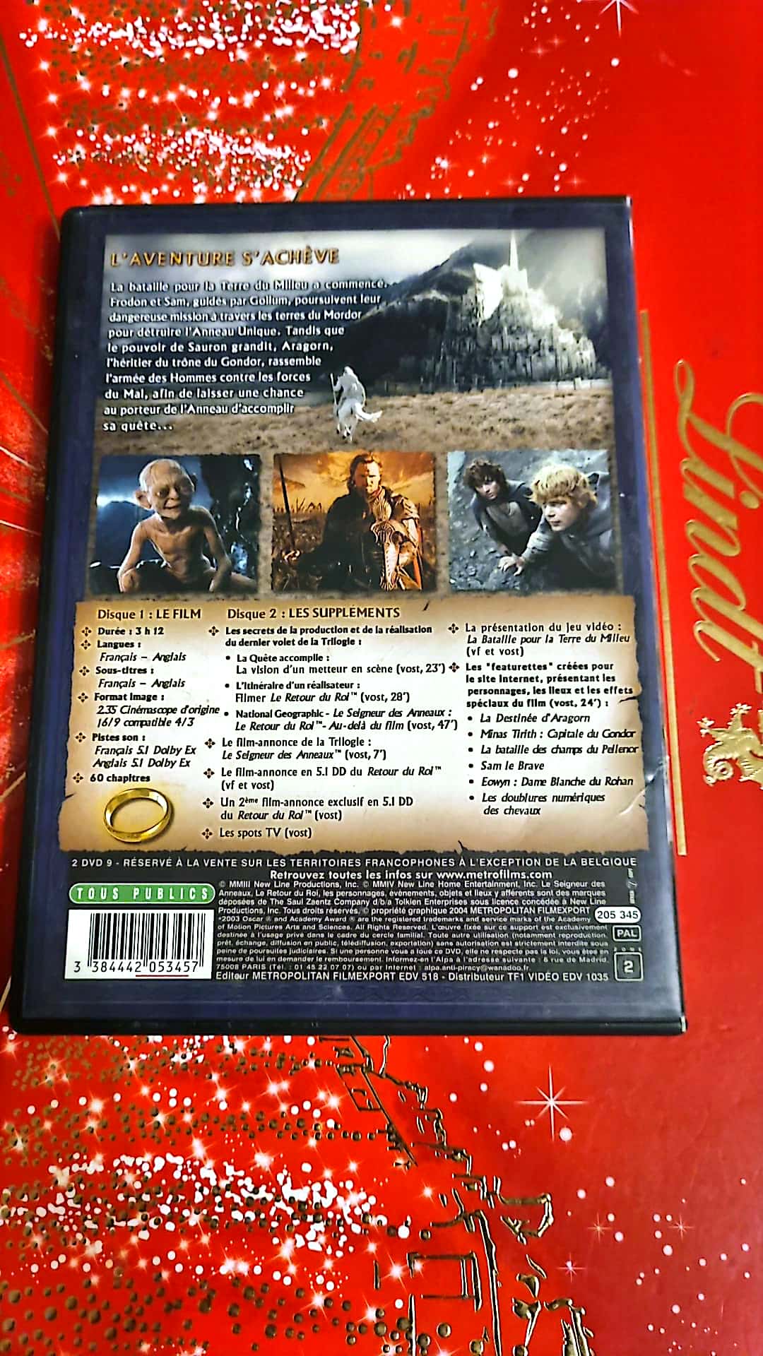 DVD le seigneur des anneaux le retour du roi