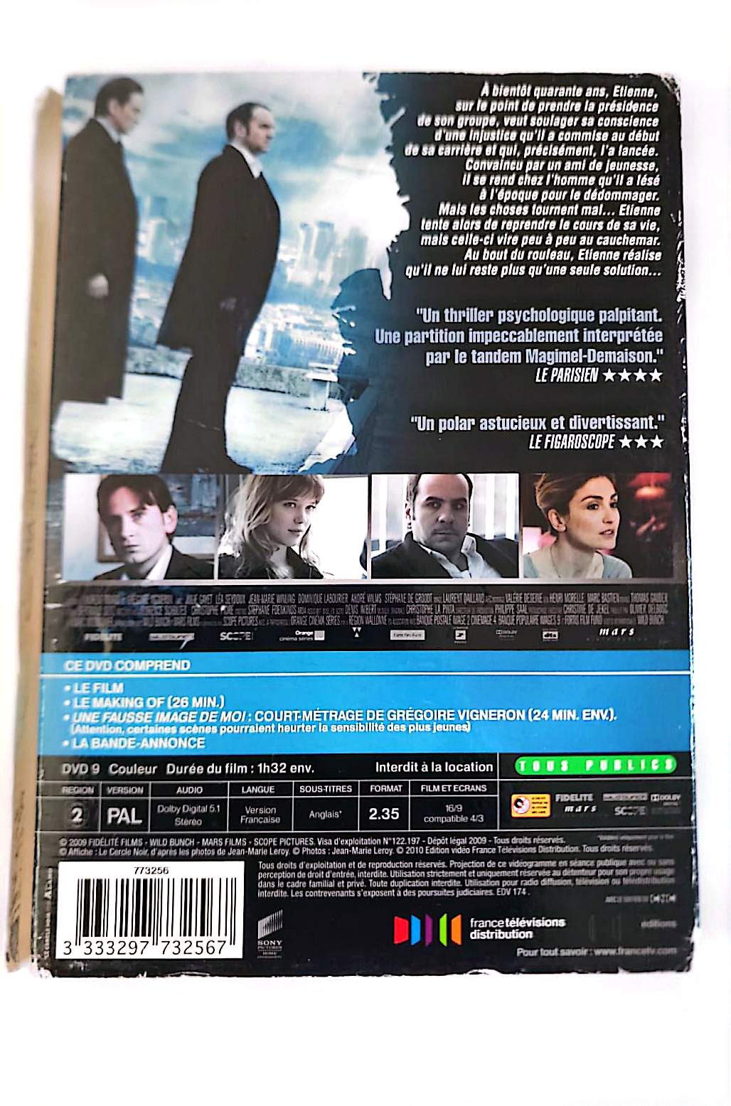 Sans Laisser de Traces DVD – Benoît Magimel, François-Xavier Demaison – Thriller Français – Zone 2