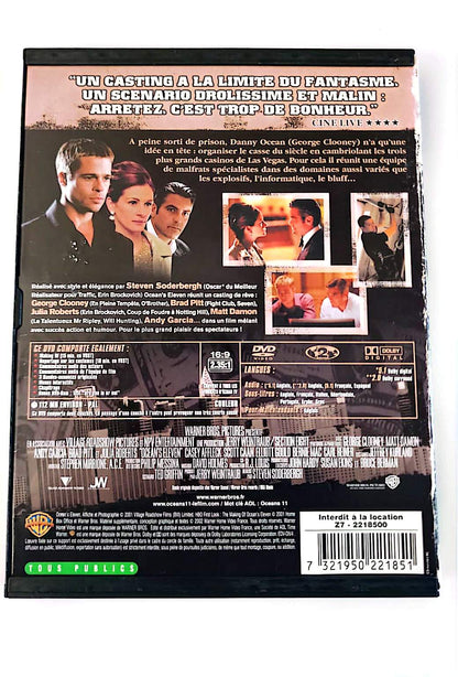 Ocean's Eleven DVD – George Clooney, Brad Pitt, Julia Roberts – Film Braquage Action | Zone 2 PAL Français