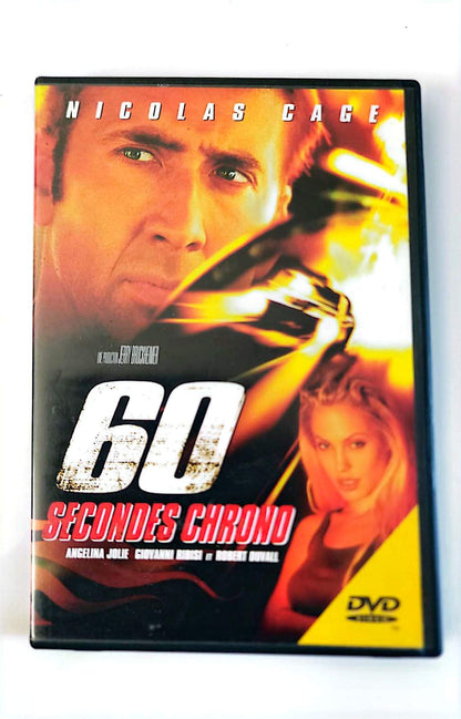 60 Secondes Chrono DVD – Nicolas Cage, Angelina Jolie – Film Action Voitures | Zone 2 PAL Français Anglais
