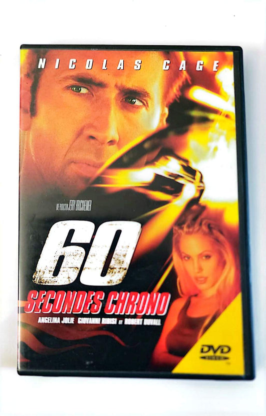 60 Secondes Chrono DVD – Nicolas Cage, Angelina Jolie – Film Action Voitures | Zone 2 PAL Français Anglais
