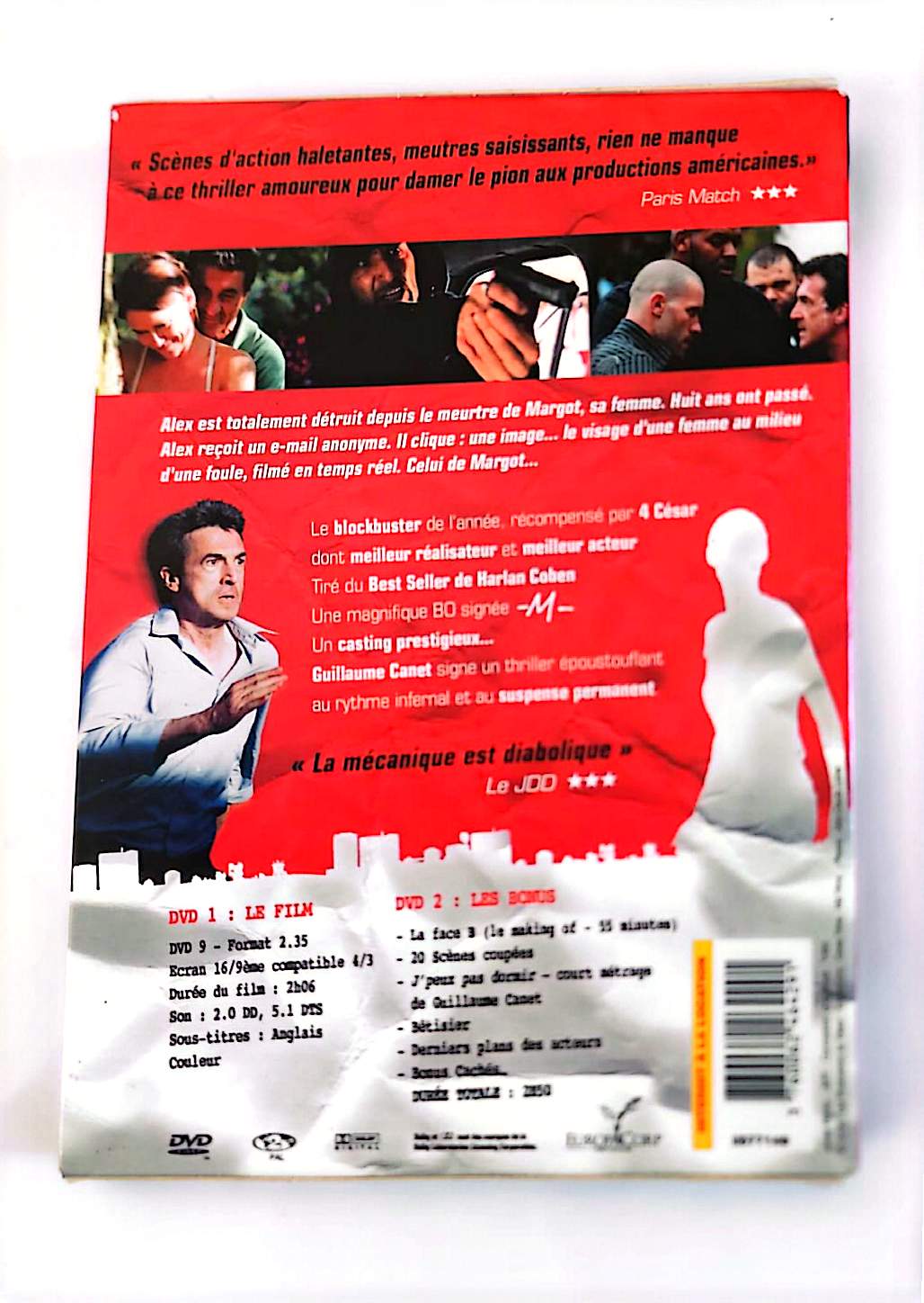 Ne le dis à personne DVD Édition 2 DVD – Guillaume Canet, François Cluzet | Thriller 4 Césars Zone 2 PAL