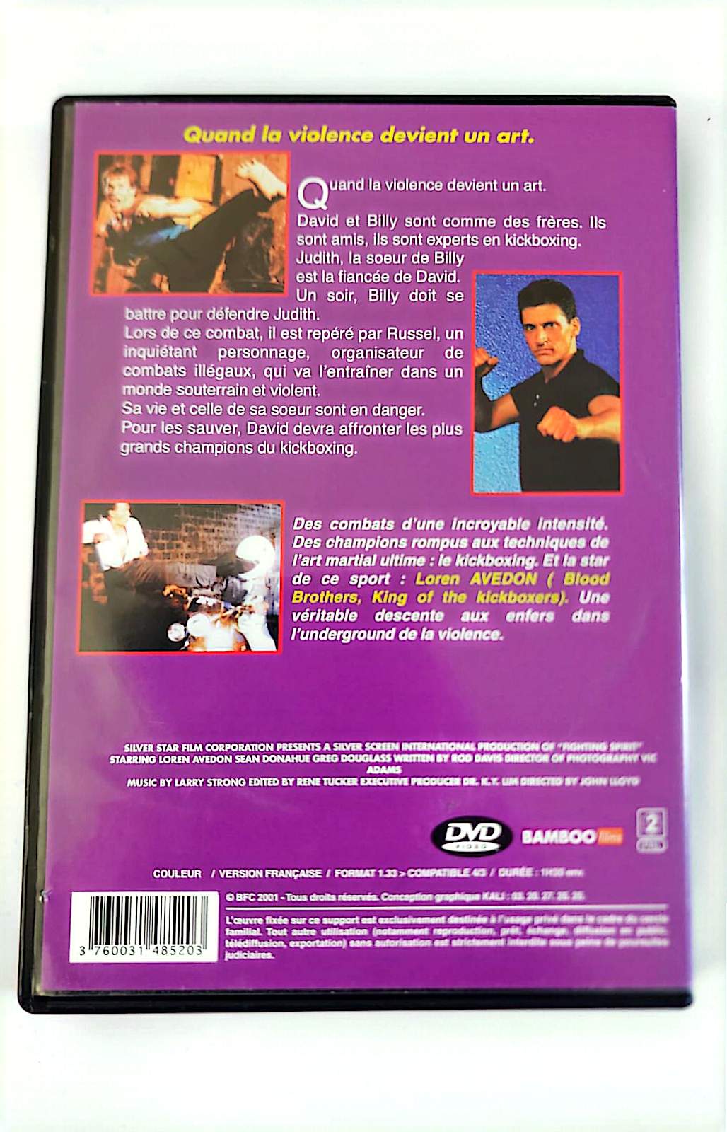 King of the Kickboxers 2 DVD – Loren Avedon – Film Action Arts Martiaux Kickboxing | Zone 2 PAL Français