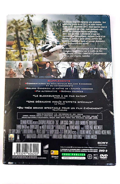 2012 DVD – John Cusack – Film Catastrophe Action Science-Fiction – Roland Emmerich – VF/VO