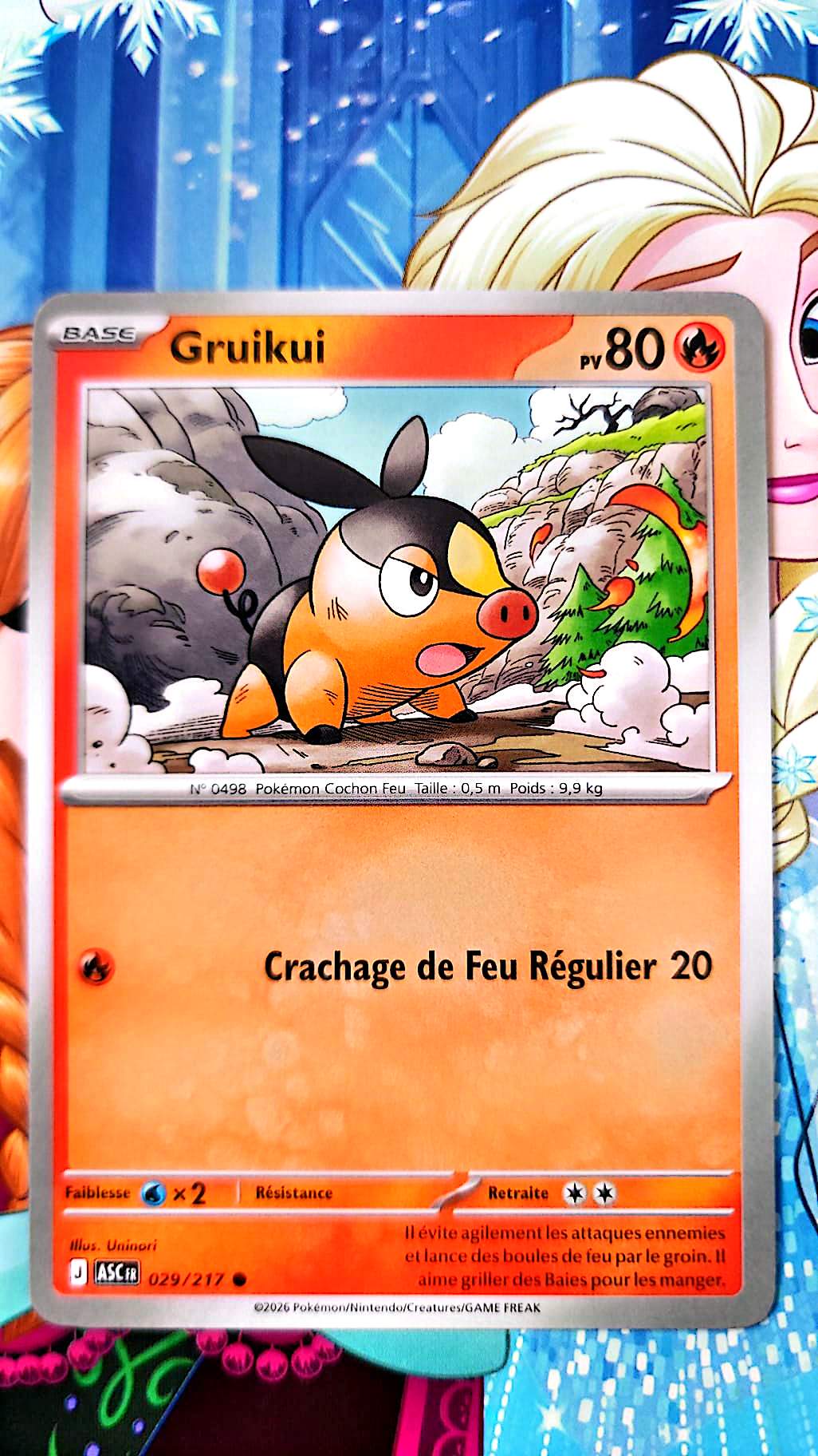 Carte Pokémon Gruikui 029/217 – 80 PV – Type Feu – Carte de Base TCG Française