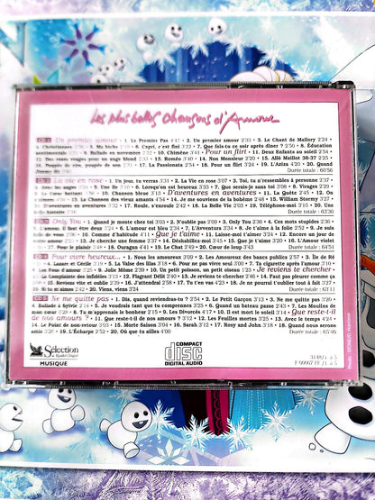 Les Plus Belles Chansons d’Amour Coffret 5 CD Compilation Romance Français 1 CD Manquant