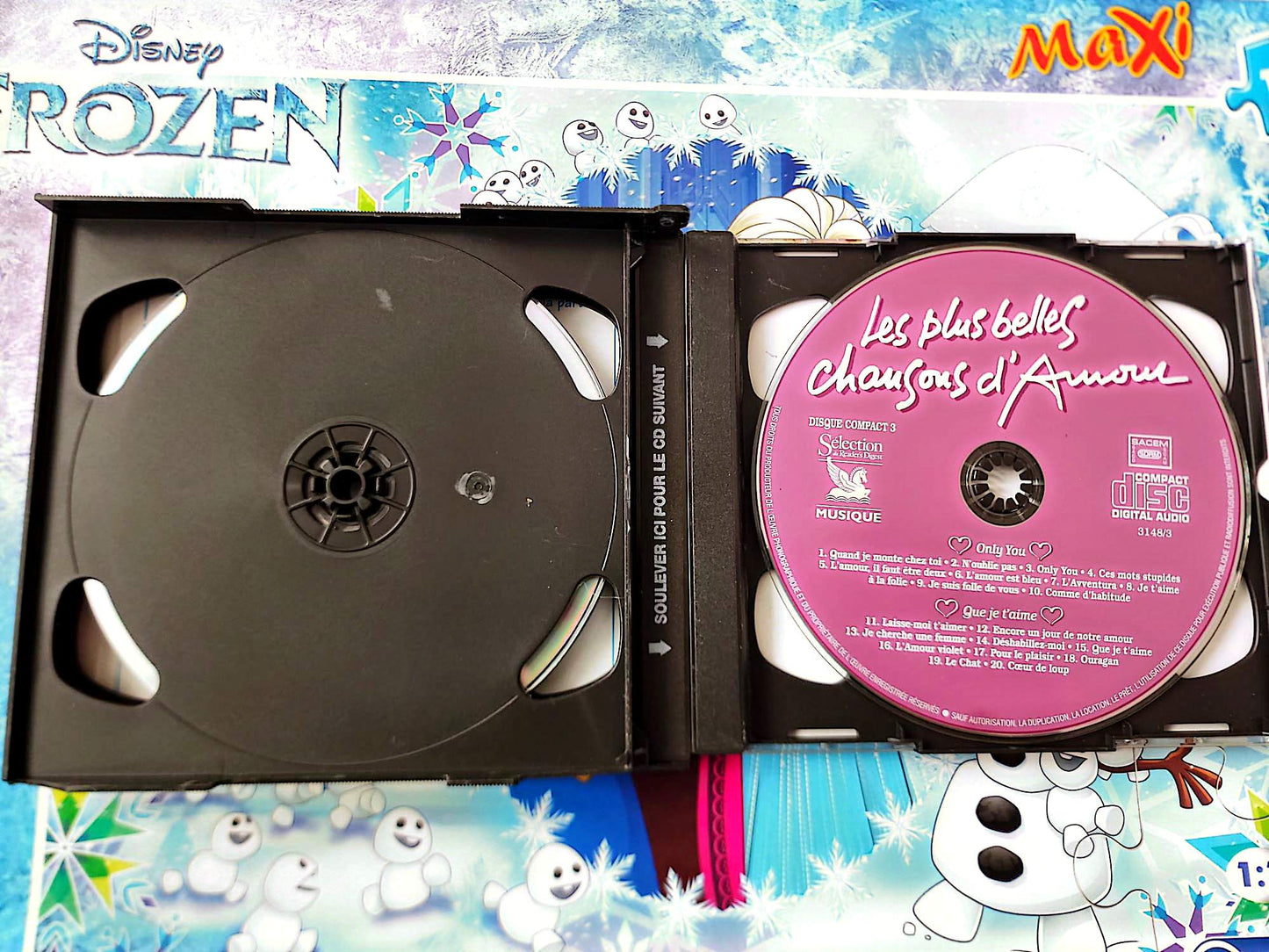 Les Plus Belles Chansons d’Amour Coffret 5 CD Compilation Romance Français 1 CD Manquant