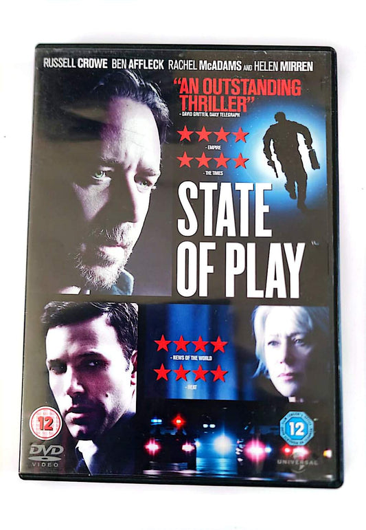 State of Play DVD – Russell Crowe, Ben Affleck, Helen Mirren – Thriller Politique | Zone 2 PAL Anglais