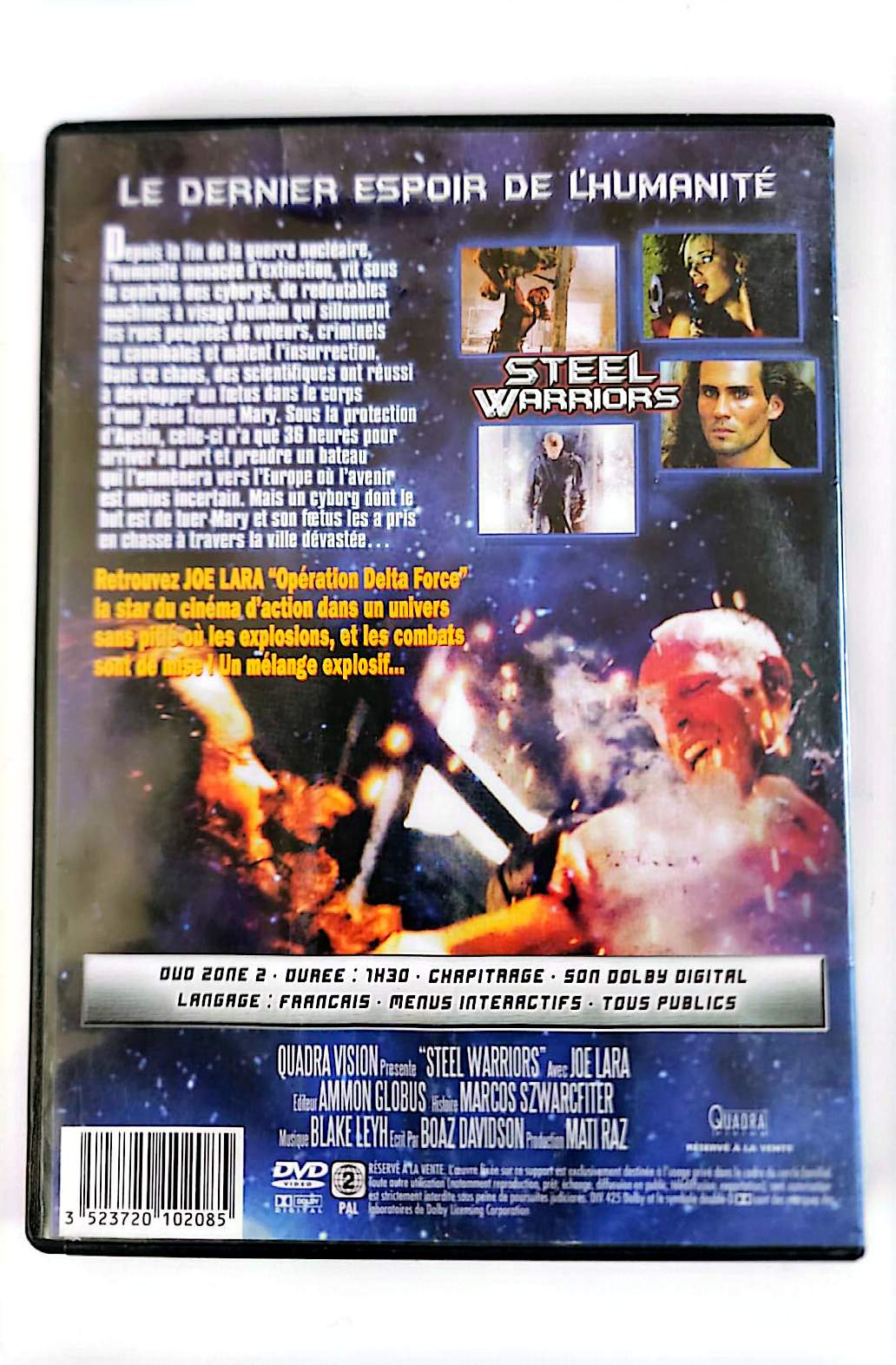 Steel Warriors DVD – Joe Lara – Film Science-Fiction Action Post-Apocalyptique | Zone 2 PAL Français