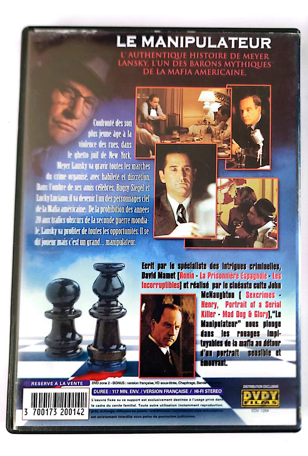 Le Manipulateur DVD – Richard Dreyfuss – Thriller Policier Mafia Meyer Lansky | Zone 2 PAL Français