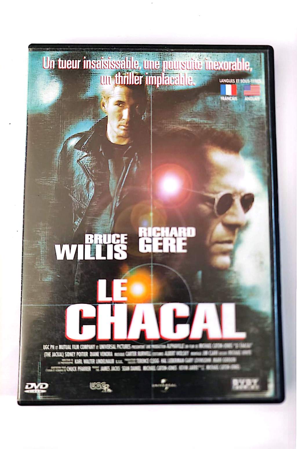 Le Chacal DVD – Bruce Willis, Richard Gere – Thriller Action Policier Universal | Zone 2 PAL Français Anglais