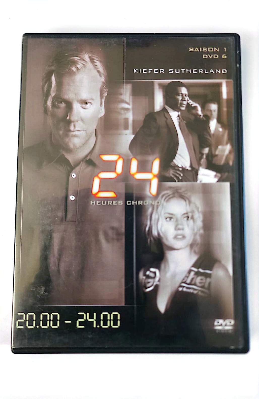 24 Heures Chrono Saison 1 DVD 6 (20h00–24h00) – Kiefer Sutherland – Série TV Thriller | 20th Century Fox Zone 2 PAL