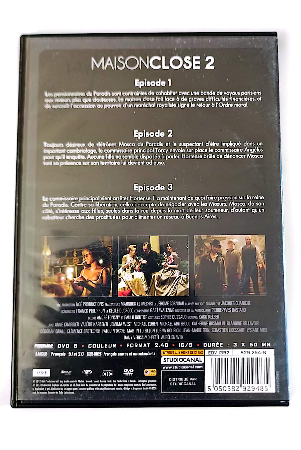 Maison Close Saison 2 DVD Épisodes 1 à 3 – Série Canal+ Création Originale | StudioCanal Zone 2 PAL