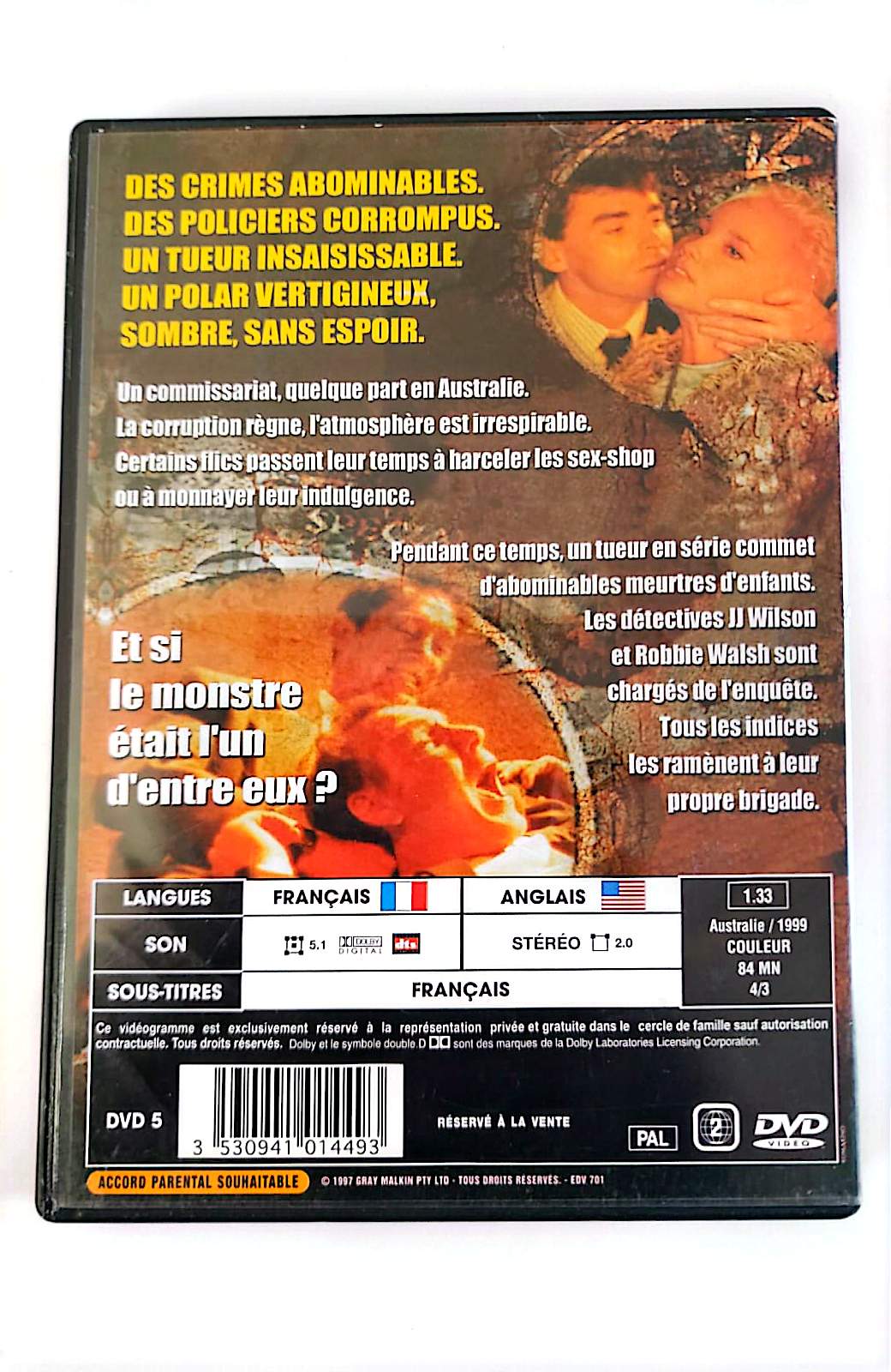 Redball DVD – Thriller Policier – Belinda McClory – John Brumpton – Film Australien – DVD Zone 2 PAL