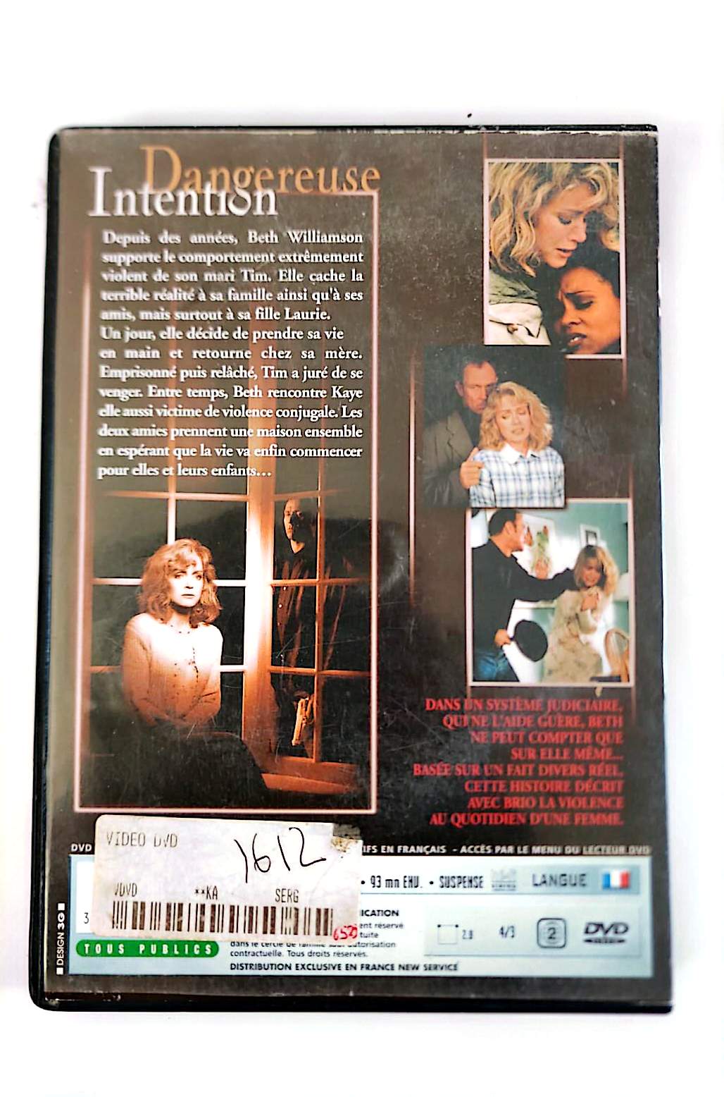 Dangereuse Intention DVD – Donna Mills – Corbin Bernsen – Thriller / Suspense – Version Française – Zone 2 PAL