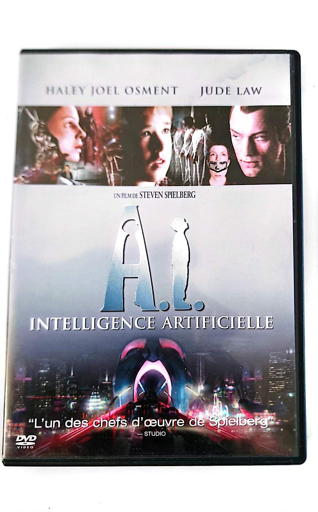 A.I. Intelligence Artificielle DVD – Steven Spielberg – Haley Joel Osment – Jude Law – Science-Fiction – Édition Française – Zone 2 PAL