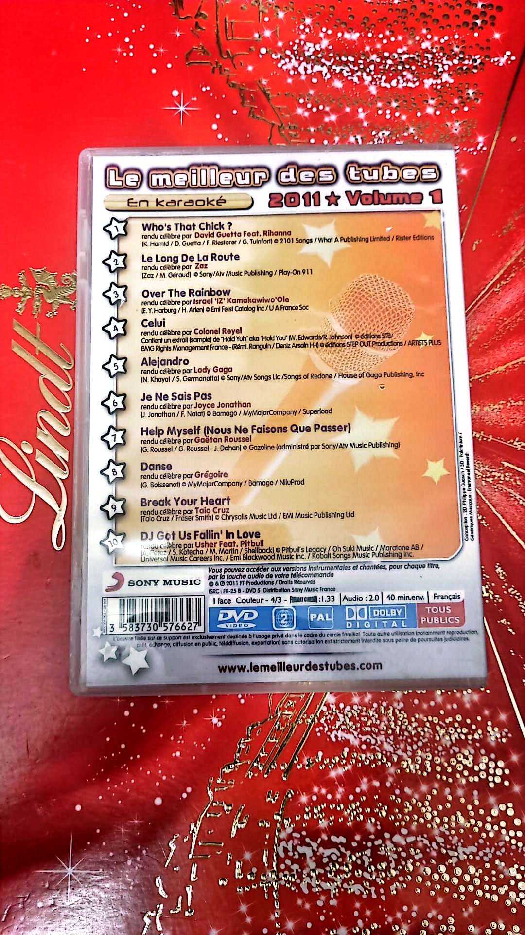 DVD : Le meilleur des tubes en karaoké 2011 volume 1