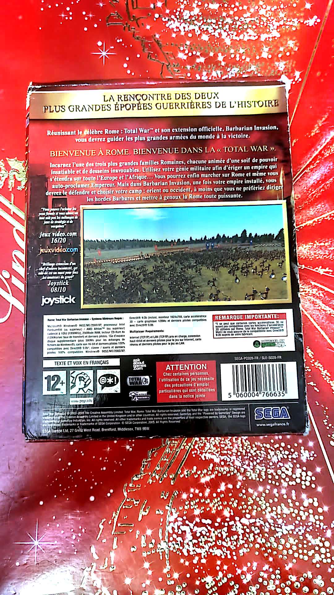 Jeu vidéo PC : pc rome total war gold edition rome total war barbbarian invasion