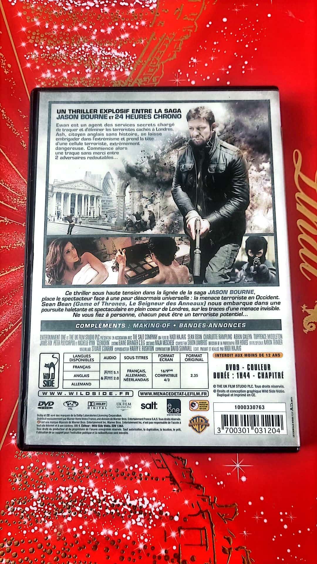 DVD SEAN Bean menace d'état