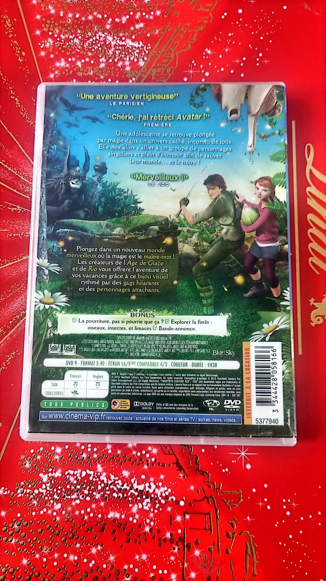 DVD par les créateurs de L’Âge de Glace et Rio blue sky epic