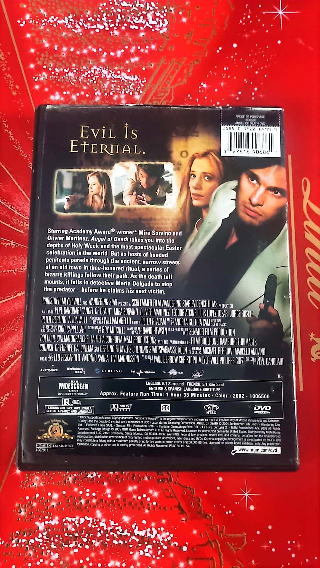 DVD Olivier Martinez Angel of Death en bon értat