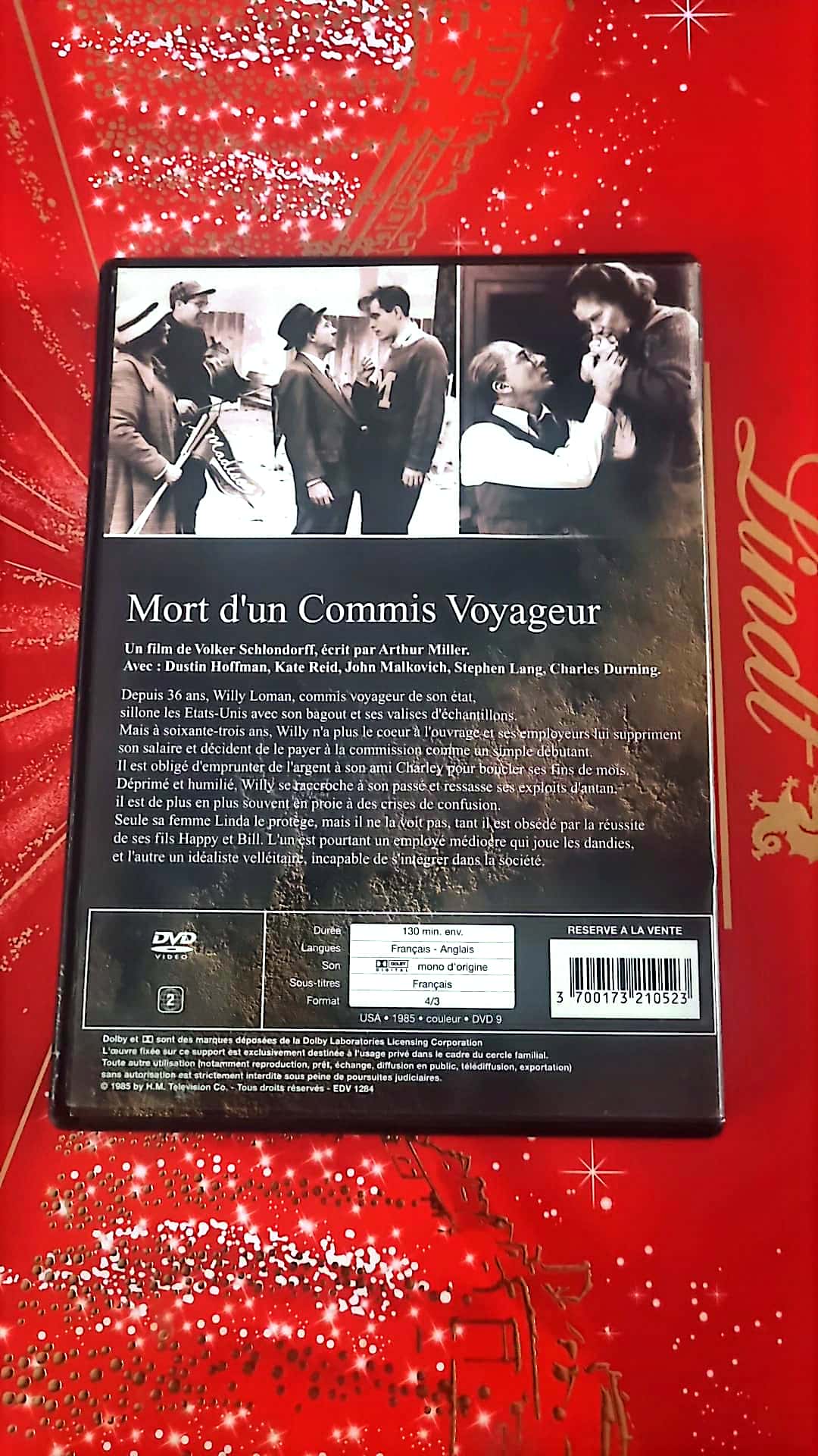 DVD : Mort d’un Commis Voyageur (DVD film dramatique – Death of a Salesman) – Dustin Hoffman, John Malkovich – + – Sous-titres