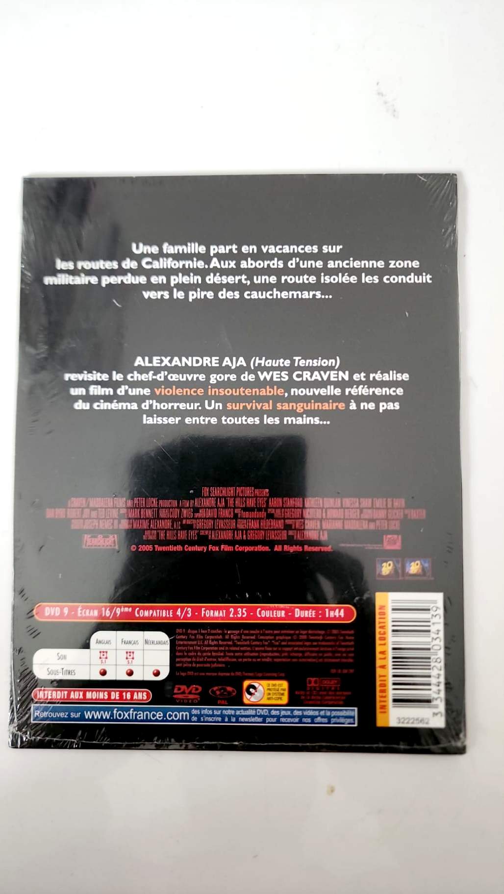 La Colline a des yeux – Version non censurée – DVD light sans bonus