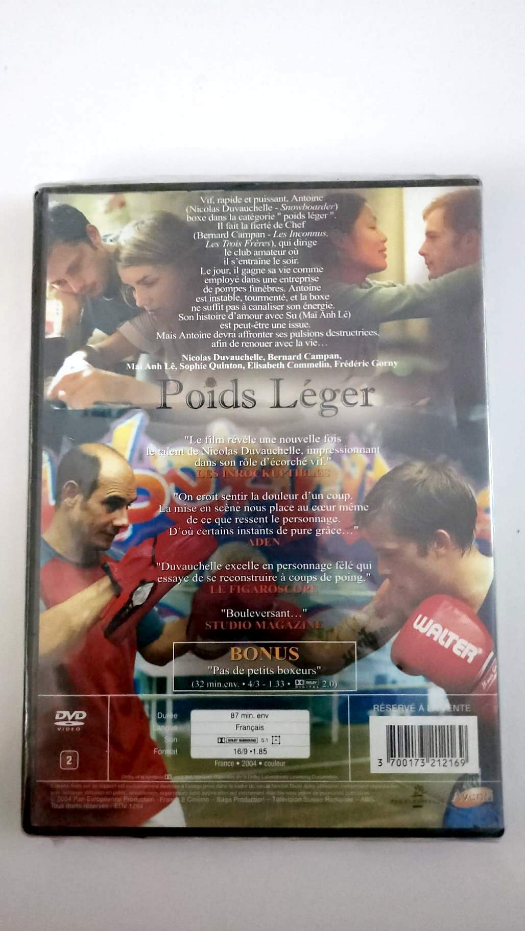 Poids léger – DVD Aventi – Jean-Pierre Améris