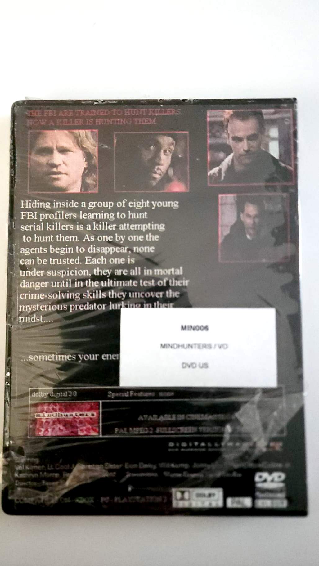 Mindhunters – DVD – Jaquette anglaise