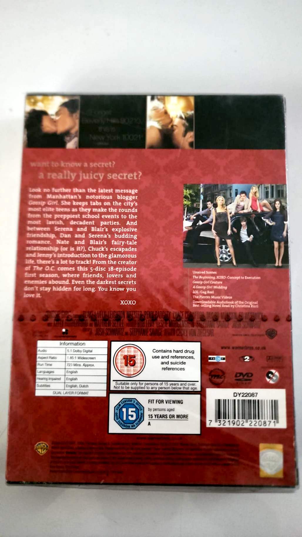 Gossip Girl – Saison 1 complète – Coffret 5 DVD anglais
