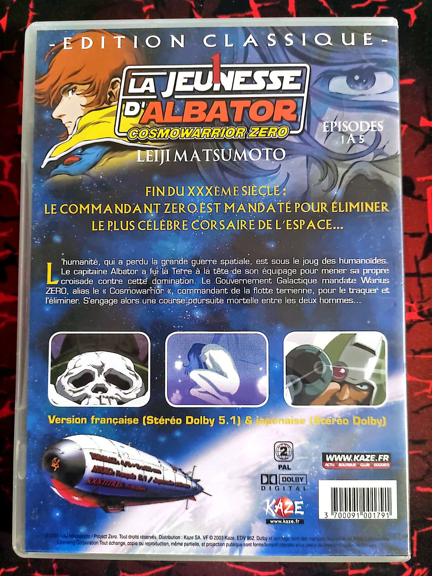 DVD La Jeunesse d’Albator – Cosmo Warrior Zero Vol. 1 – Épisodes 1 à 5 – VF/Japonais – Kazé dvd