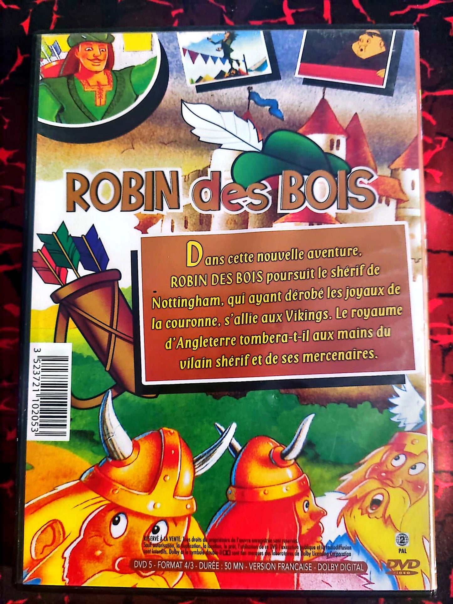 DVD Robin des Bois – Dessin animé – VF – Tous publics – 50 min – Dolby Digital dvd