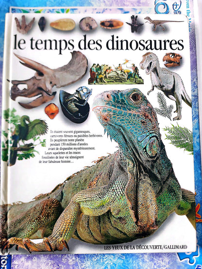 Le Temps des Dinosaures – Encyclopédie Illustrée Jeunesse | Livre Éducatif Préhistoire Dinosaure | Les Yeux de la Découverte Gallimard