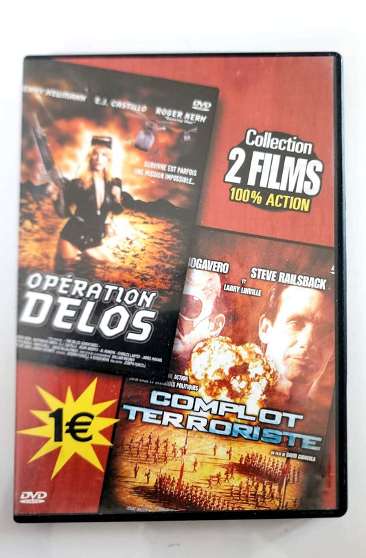 Collection 2 Films 100 % Action – Complot Terroriste (Pressure Point) + Opération Delos – DVD