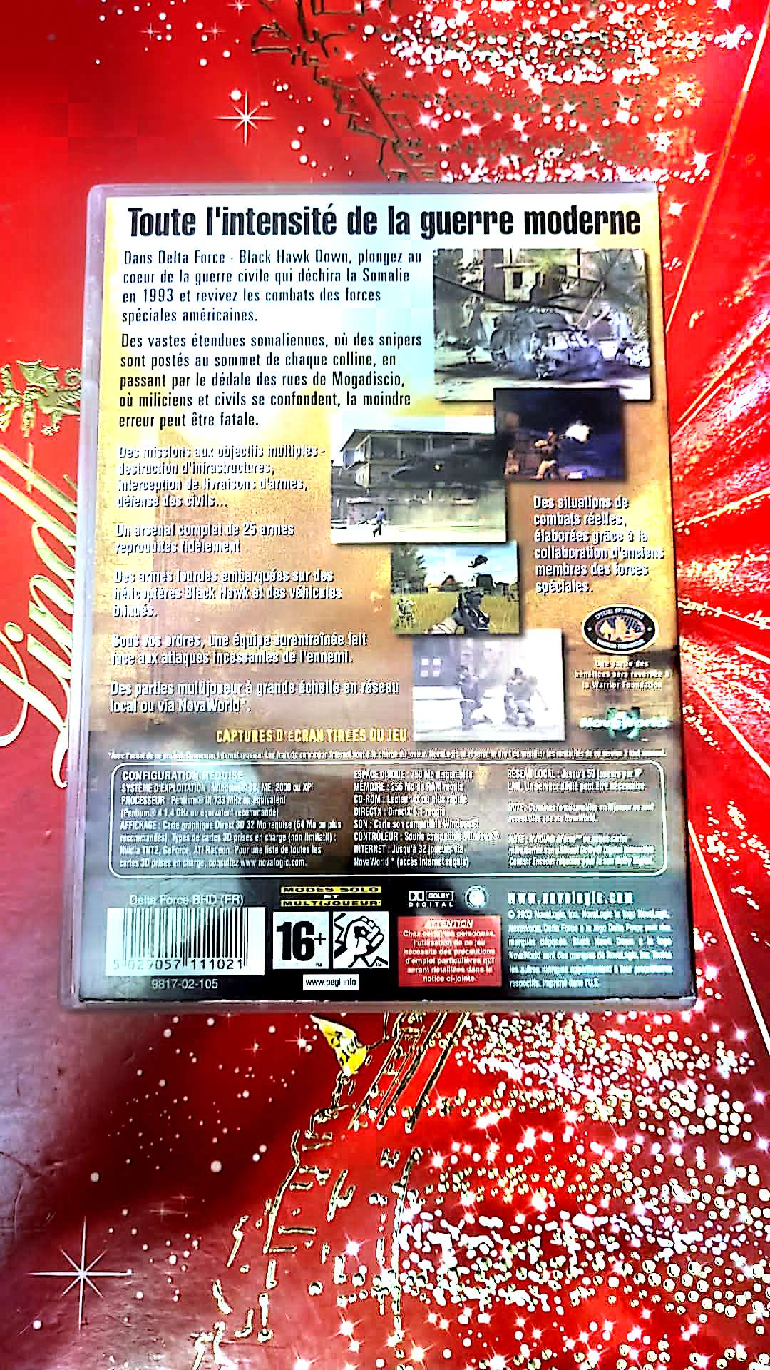 Jeu vidéo PC : delta force black hawk down