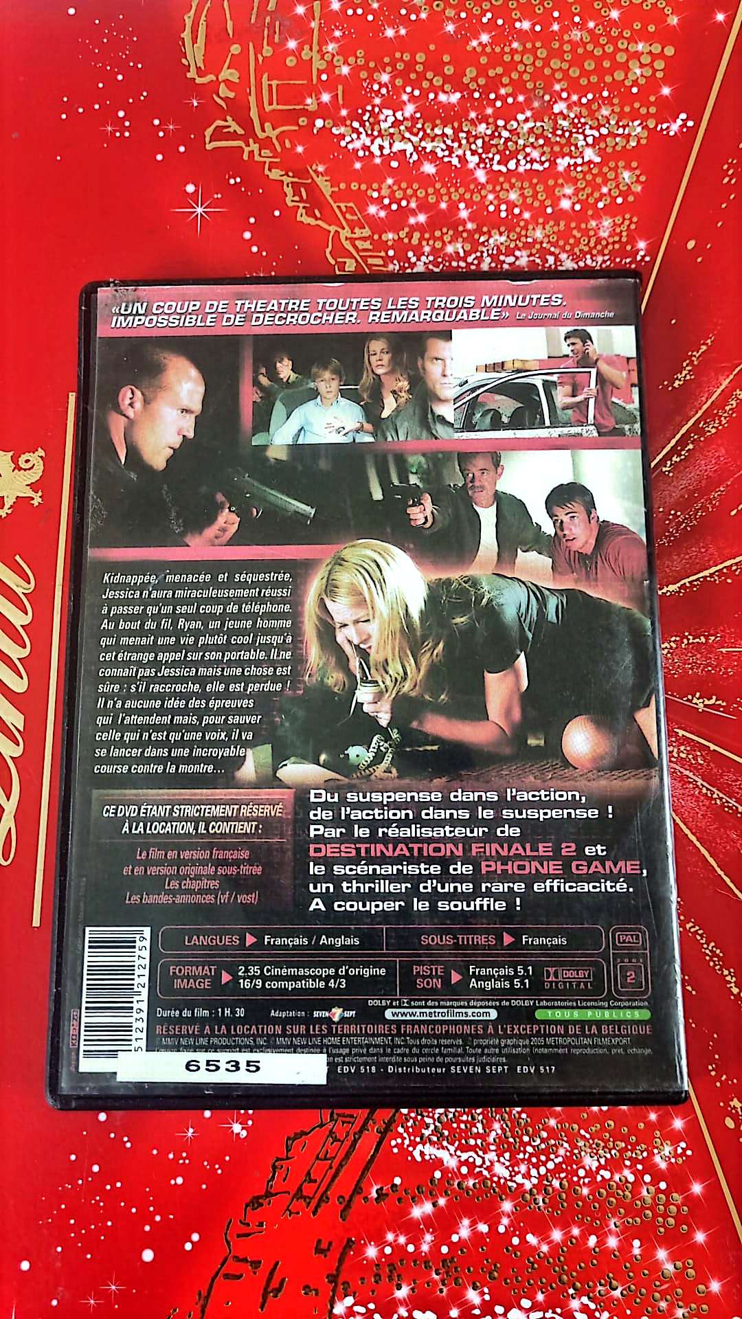 DVD : film cellulaire complet en