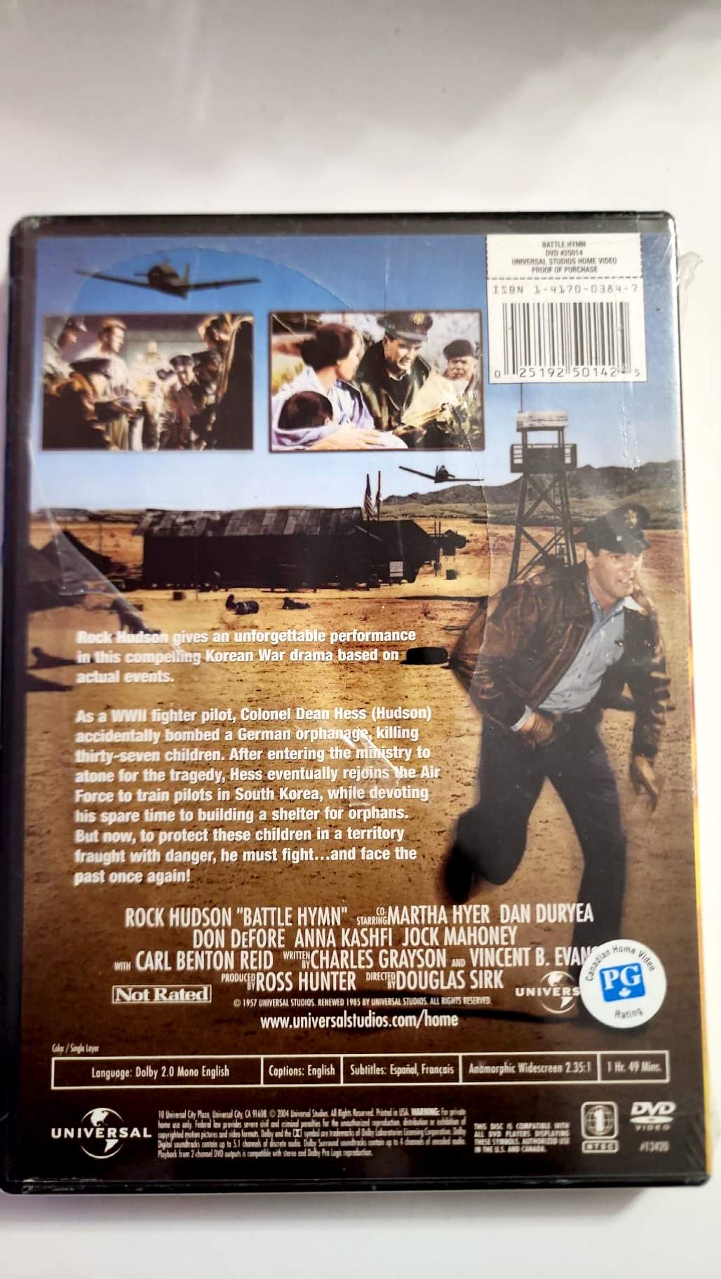 Battle Hymn – DVD neuf Universal – Rock Hudson – Widescreen